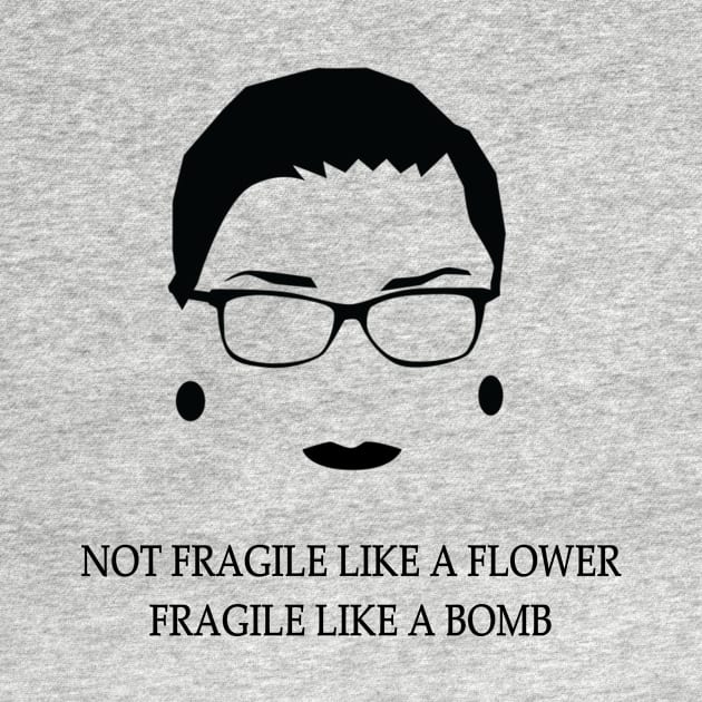 Ruth Bader Ginsburg Fragile Like a Bomb by anrockhi